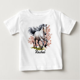 Blauer Roan Running Wild Horse Baby T-shirt