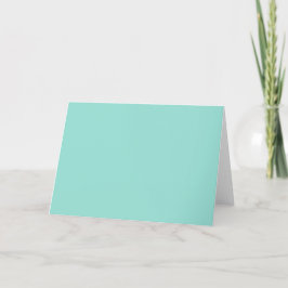 Blauer Robin Egg Blue Solid Color Dankeskarte