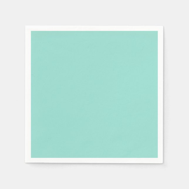 Blauer Robin Egg Blue Solid Color Serviette (Vorderseite)