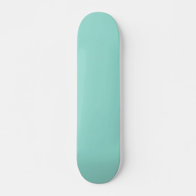 Blauer Robin Egg Blue Solid Color Skateboard (Vorne)