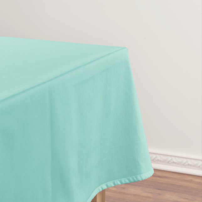 Blauer Robin Egg Blue Solid Color Tischdecke (Beispiel)