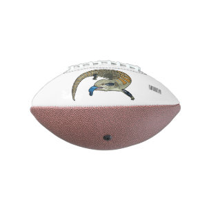 Blauer Rosa-Cartoon Football