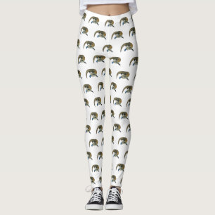 Blauer Rosa-Cartoon Leggings