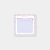 Blauer Rosa Floraler Coquette-Bogen mit individuel