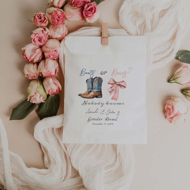 Blauer rosa Party für Stiefel oder Bows Geschenktütchen (Von Creator hochgeladen)