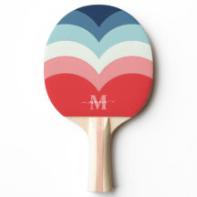 Blauer Rosa Regenbogen Kurven Streifen Monogramm N