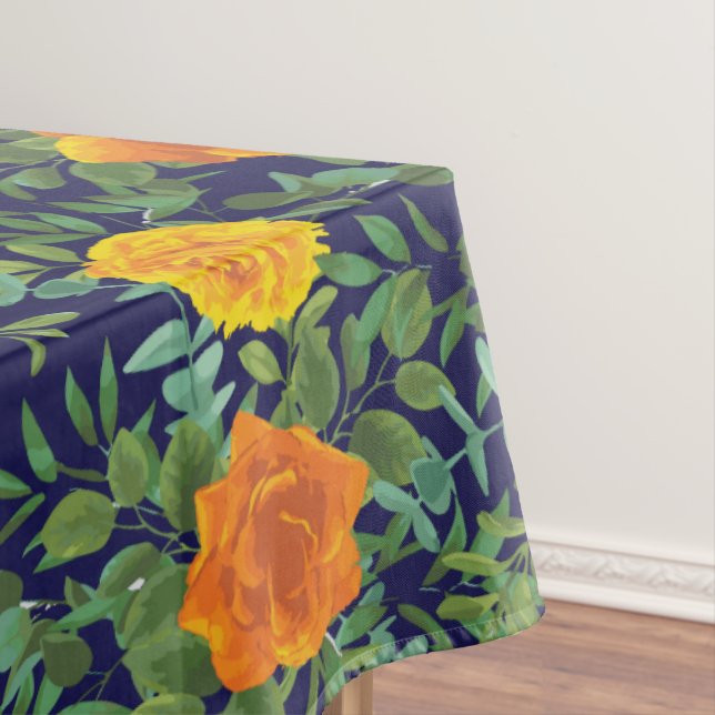 Blauer Rose Blumen Moderne Hochzeiten Tischdecke (Beispiel)