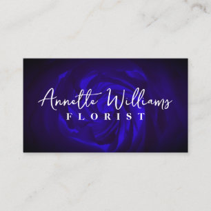 Blauer Rose Visitenkarte