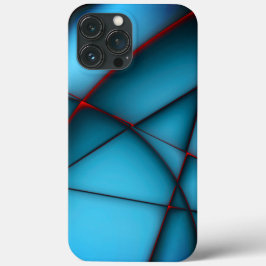 Blauer, roter Stielschnitt Case-Mate iPhone Hülle