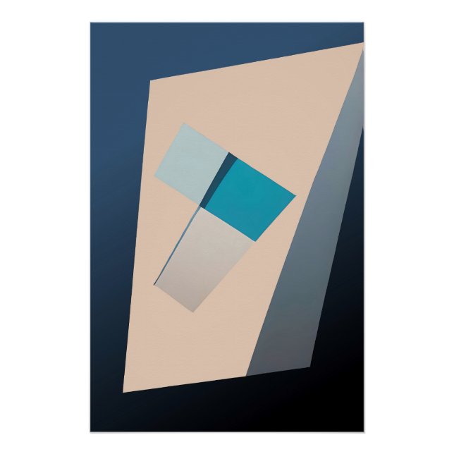 Blauer Saldo Poster (Vorderseite)