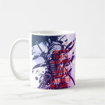 Blauer Samurai und Kirschblüten-Tusche-Kunst Motiv