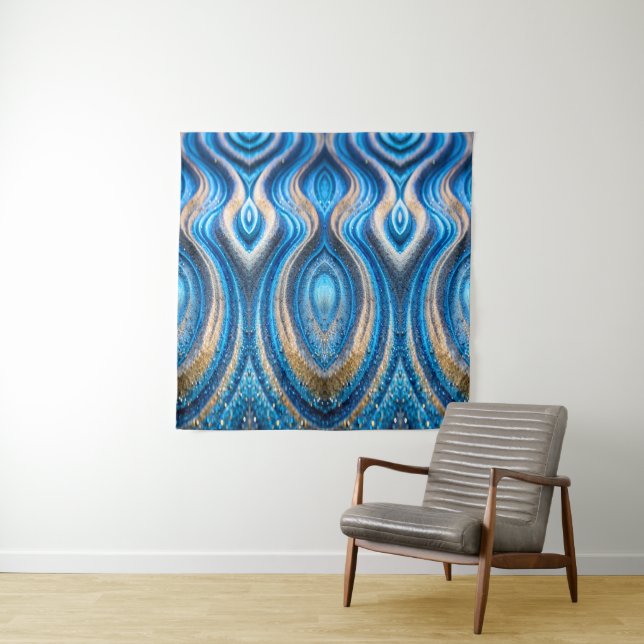 blauer Sand Wandteppich (Beispiel)