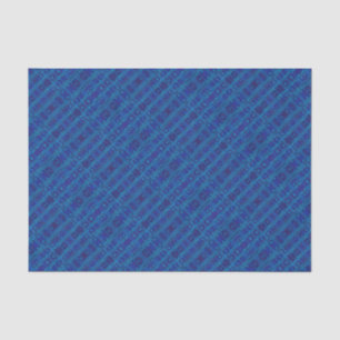 Blauer Saphir, nahtlose geometrische Muster Seidenpapier