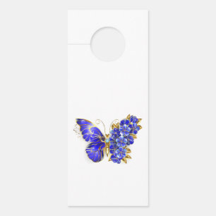 Blauer Saphir Schmetterling Türanhänger