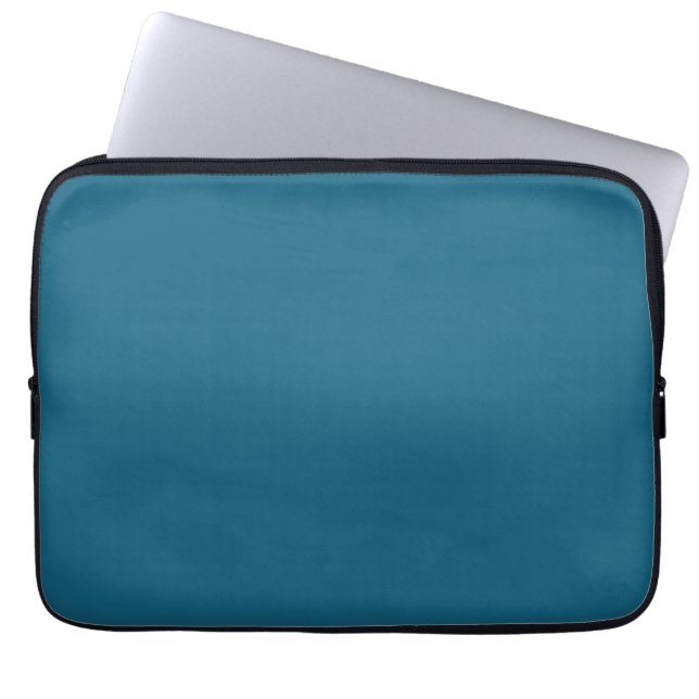 Blauer Saphir (Vollfarbe) Laptopschutzhülle (Vorderseite)