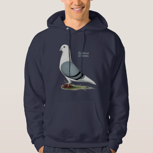 Blauer Sattel Homers Hoodie (Vorderseite)