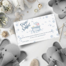 Blauer Schaumbad-Tier-Babyparty