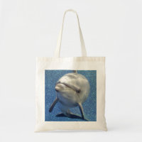 Blauer Schein-Delphin mit Diamant-Monogramm