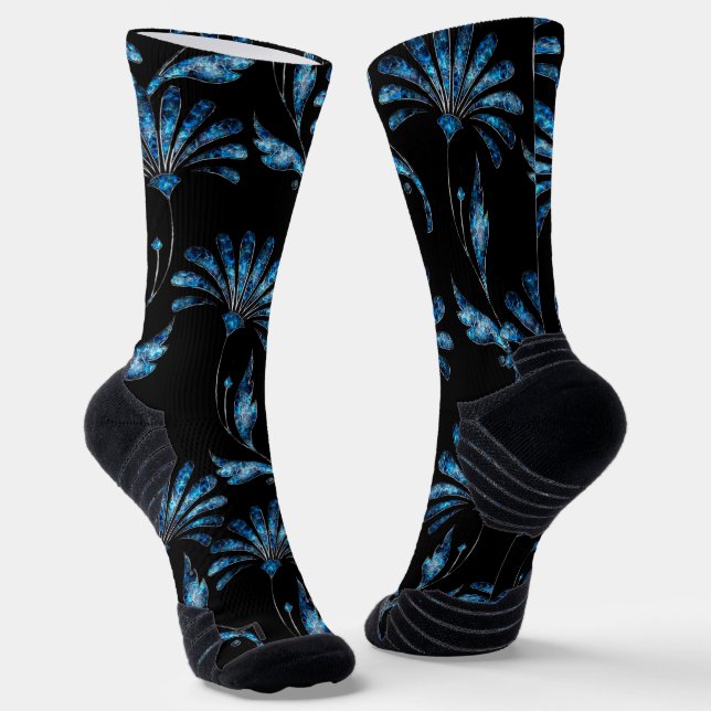 Blauer Schimmer Socken (Gewinkelt)