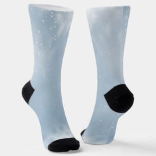 Blauer Schimmer und Glitzer Socken