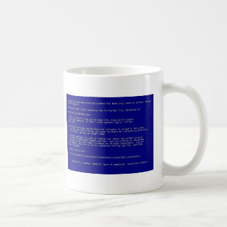 Blauer Schirm des Todes Tasse