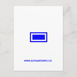 Blauer Schlag Postkarte