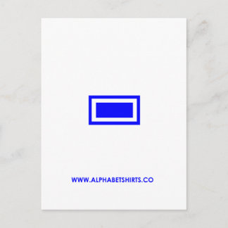 Blauer Schlag Postkarte