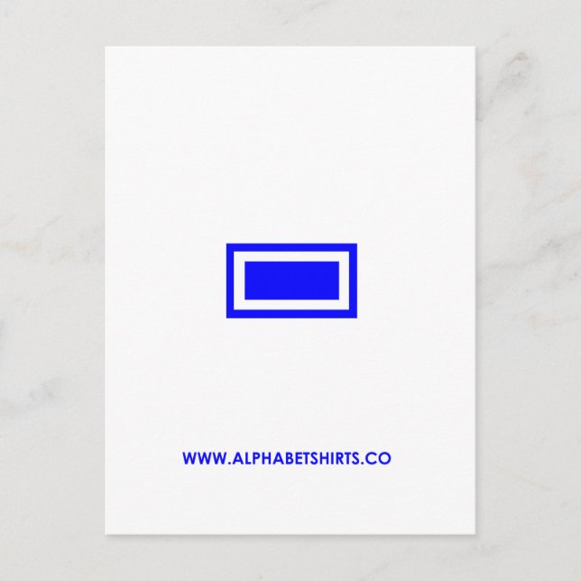 Blauer Schlag Postkarte (Vorderseite)