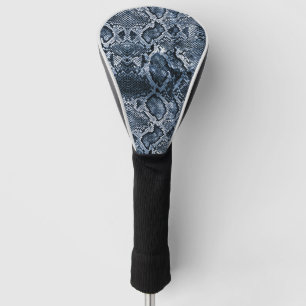 Blauer Schlangendruck Golf Headcover