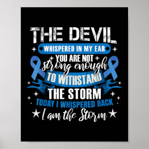 Blauer Schleim _ Kolonskopie Kolorektalkarzinom W Poster