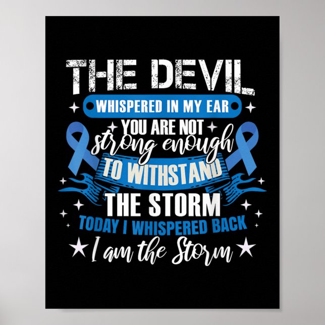 Blauer Schleim _ Kolonskopie Kolorektalkarzinom W Poster (Vorne)