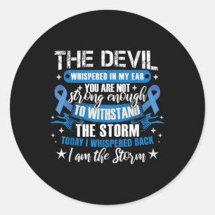 Blauer Schleim _ Kolonskopie Kolorektalkarzinom W Runder Aufkleber