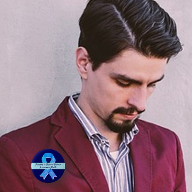 Blauer Schleim mit der Schaltfläche "Paisley-Schil Button (Von Creator hochgeladen)