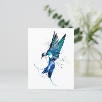Blauer Schlucken