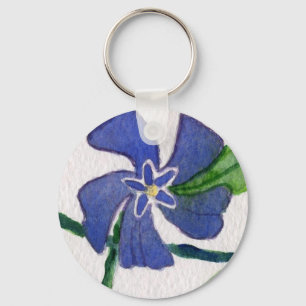 Blauer Schlüsselanhänger "Blue Vinca"