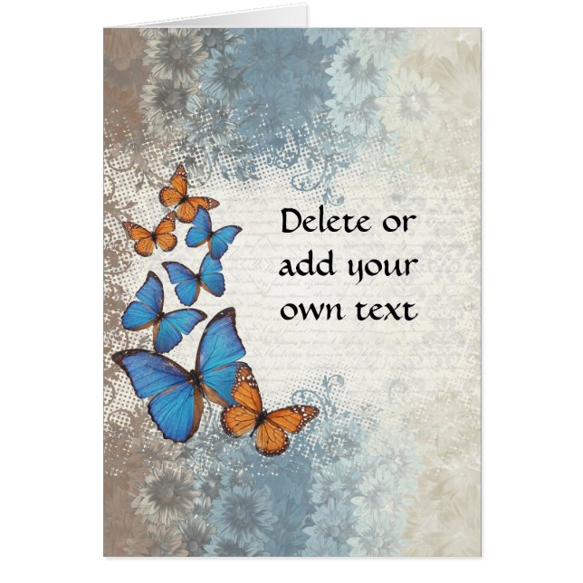 Blauer Schmetterling (Vorne)