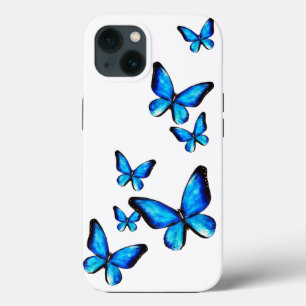 Blauer Schmetterling Aquarell Case-Mate iPhone Hülle