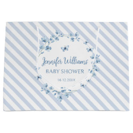 Blauer Schmetterling Baby Duschbeutel Große Geschenktüte