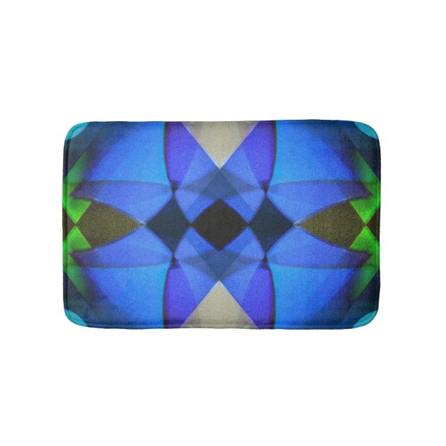 Blauer Schmetterling Badematte (Vorderseite)