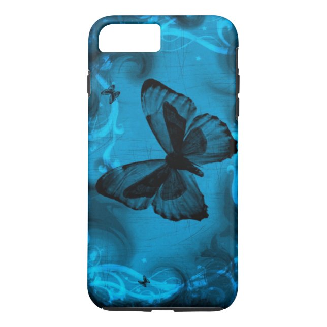 Blauer Schmetterling Case-Mate iPhone Hülle (Rückseite)