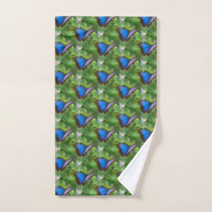 Blauer Schmetterling Handtuch