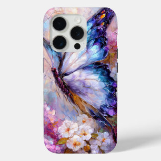 Blauer Schmetterling Handyhülle – Florales Wasserf Case-Mate iPhone Hülle