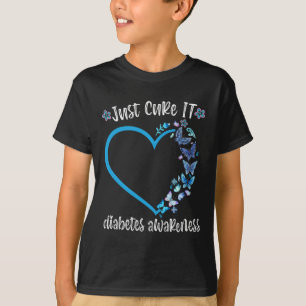 Blauer Schmetterling heilt es Diabetes im November T-Shirt