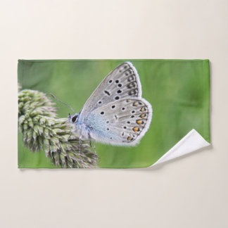 Blauer Schmetterling im Gras Handtuch