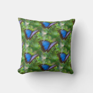 Blauer Schmetterling Kissen