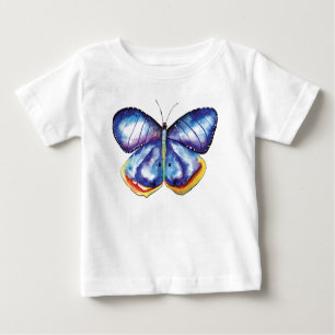 Blauer Schmetterling Kleinkind Langschläfer T - Sh Baby T-shirt
