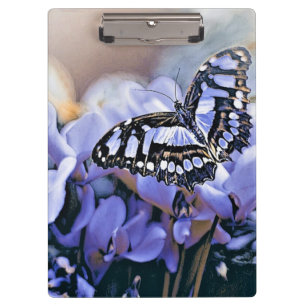 Blauer Schmetterling Klemmbrett
