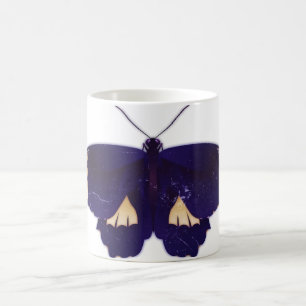 Blauer Schmetterling Kunst 2 Tasse