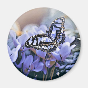 Blauer Schmetterling Magnet