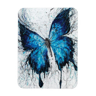 Blauer Schmetterling Magnet